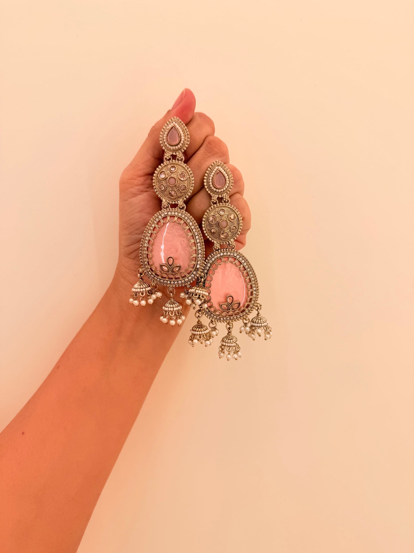Noorani Danglers D 121 Pink