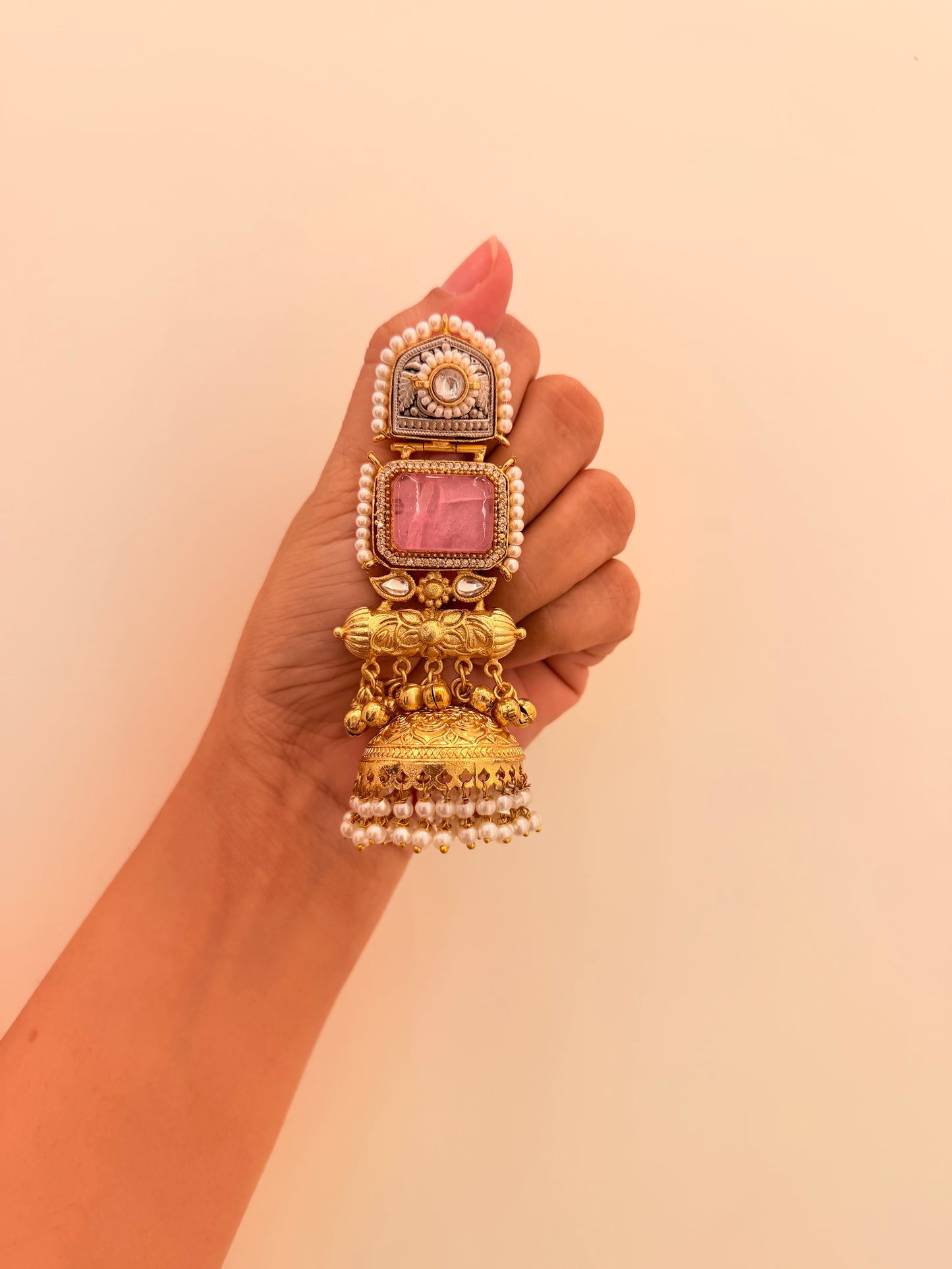 Gulposh Jhumka Pink D117