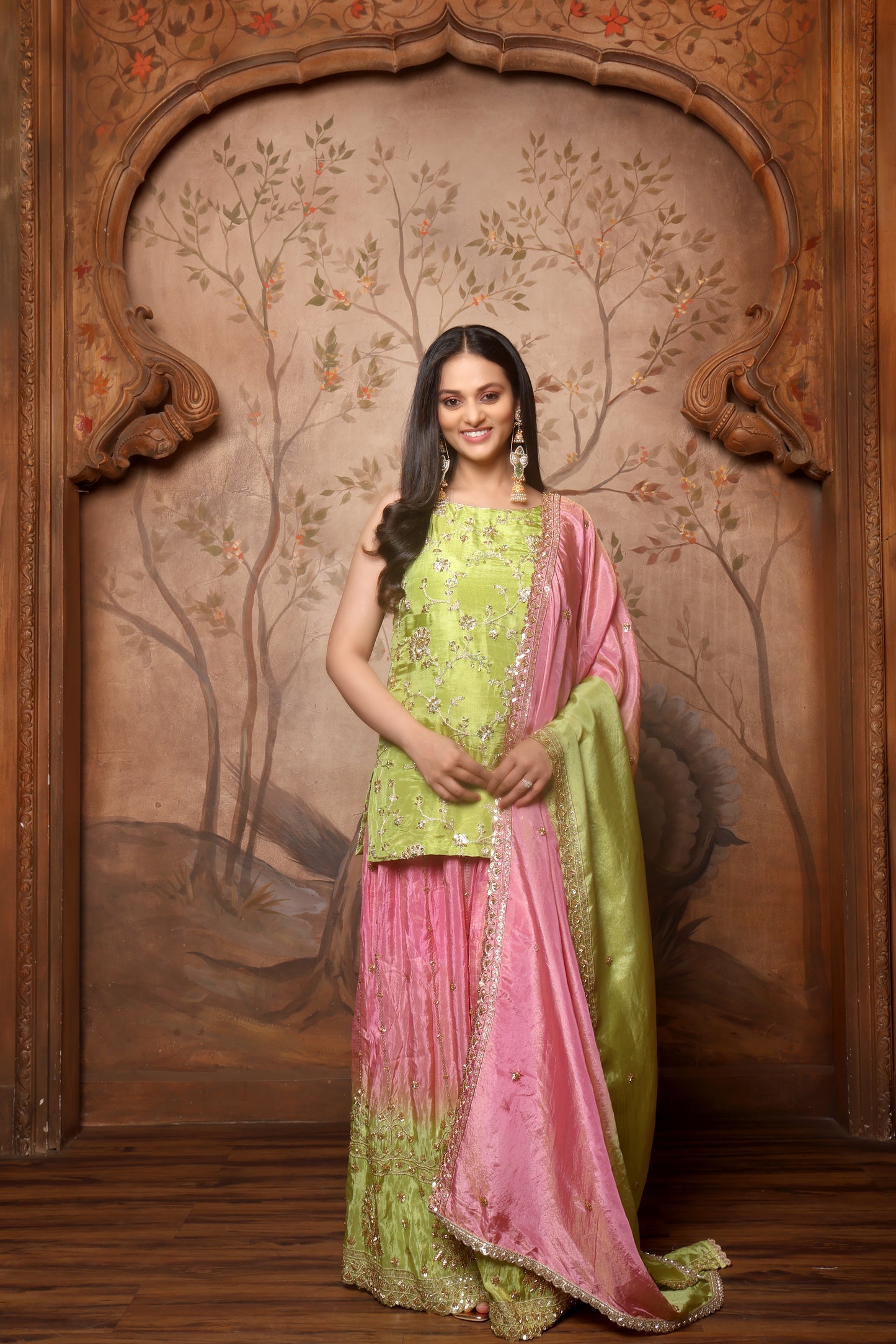 Rang Mehfil Set - Pink
