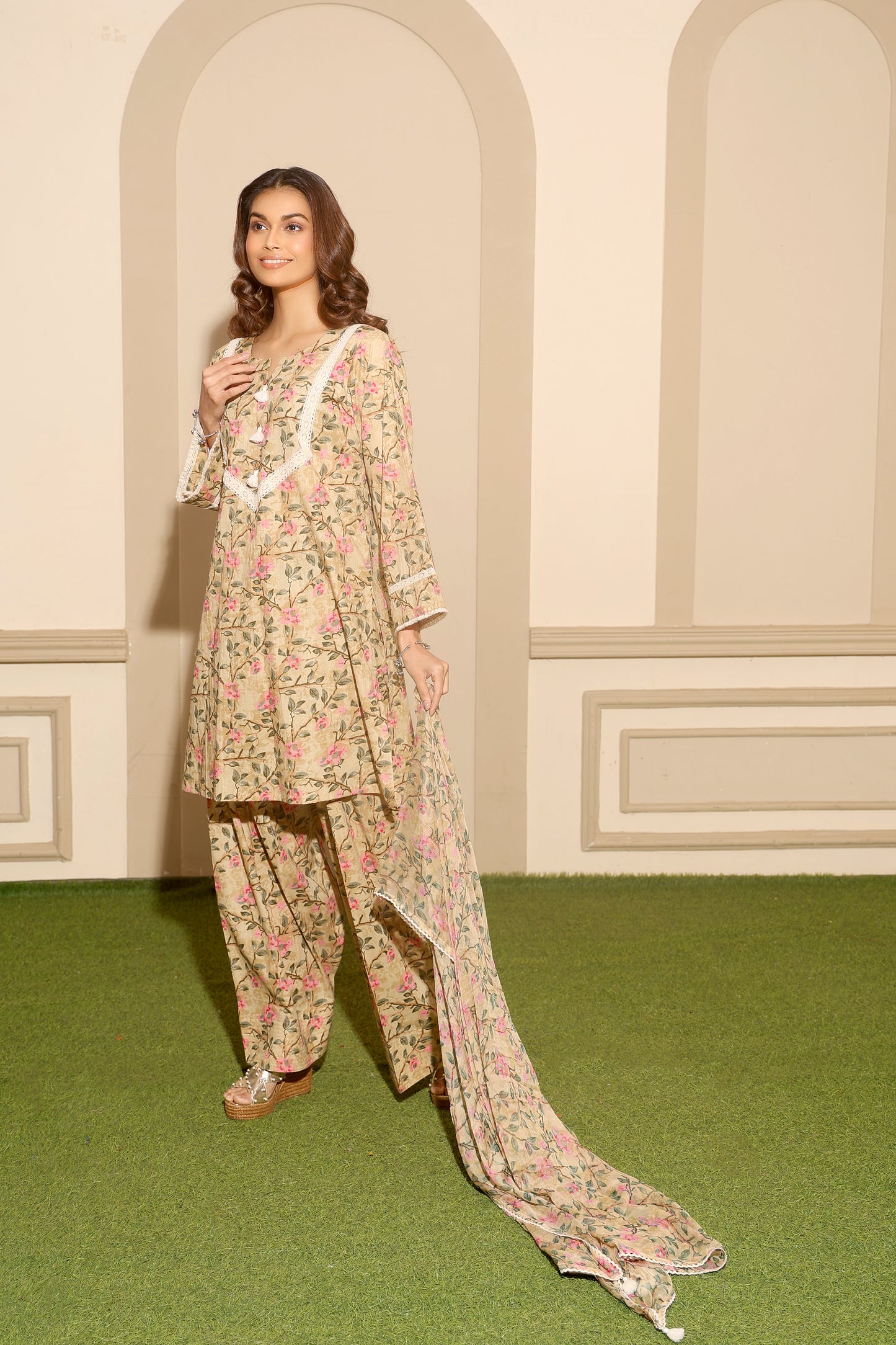 Seher Beige Farshi Set