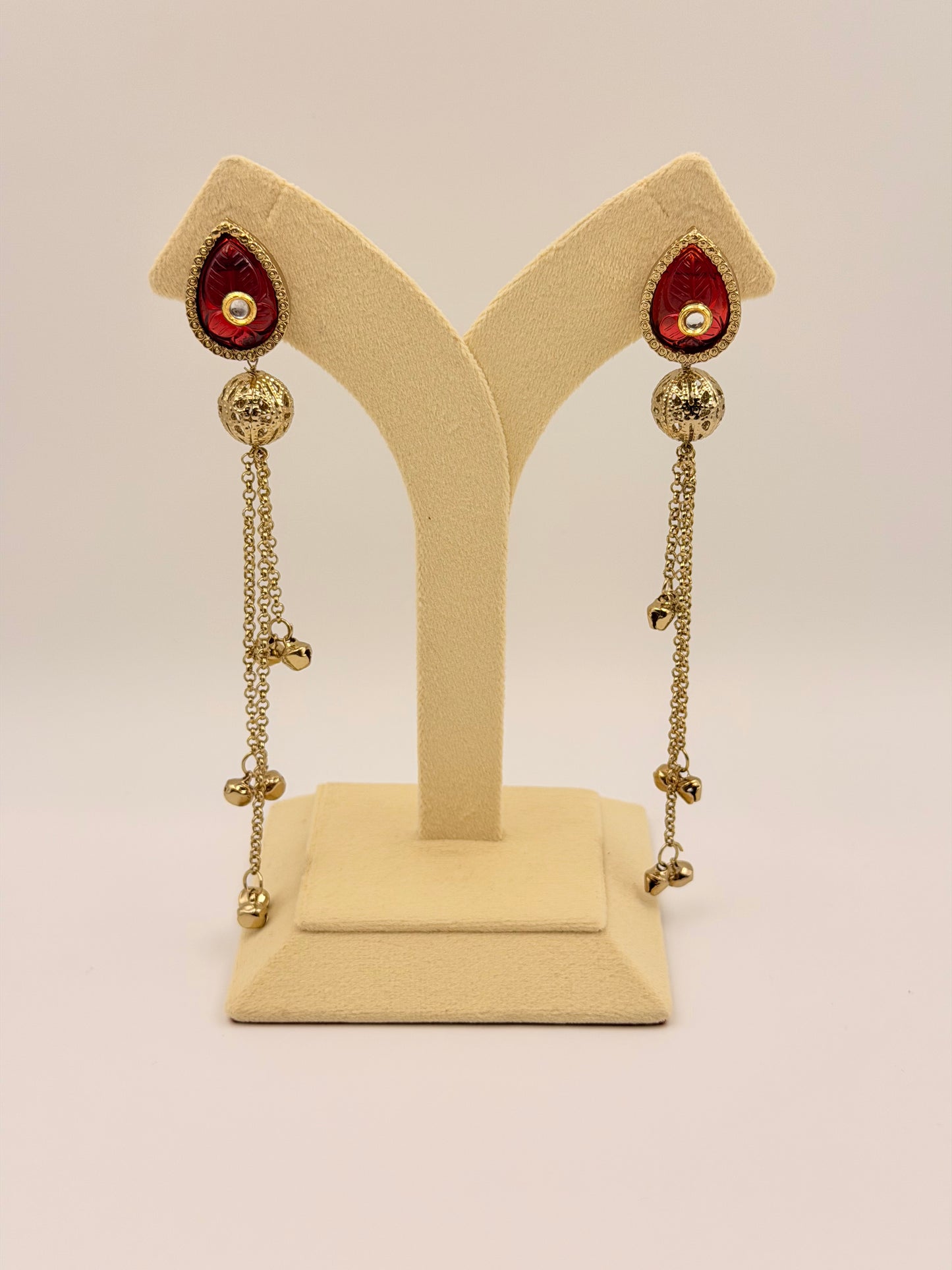 Sunehri Chains Red d46