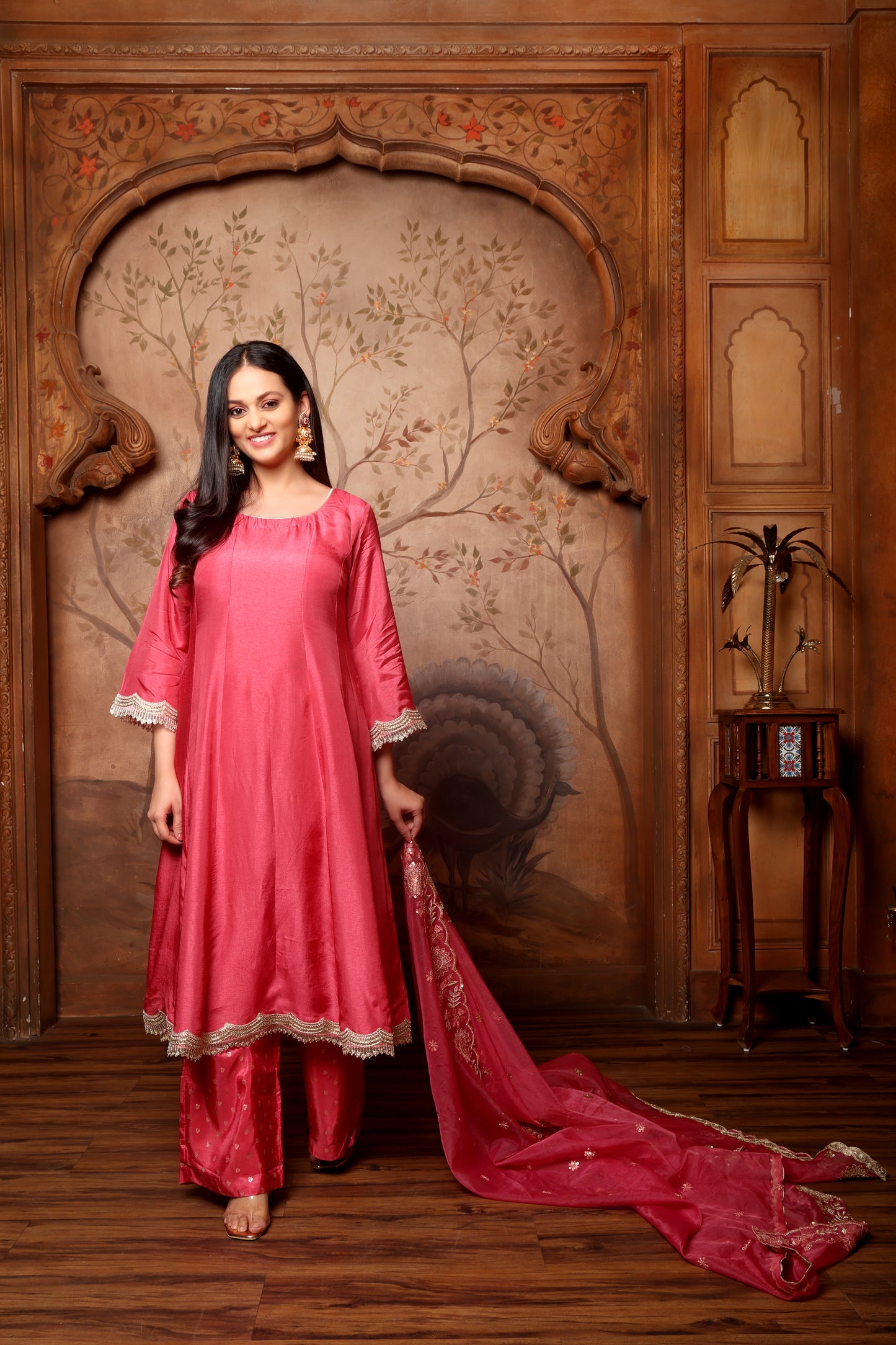 MeherRouge Ensemble - Carrot Red