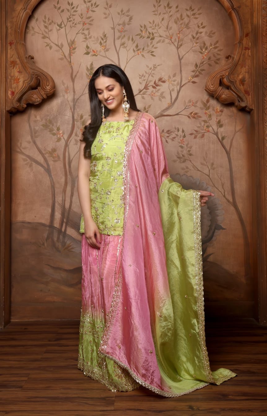 Rang Mehfil Set - Pink