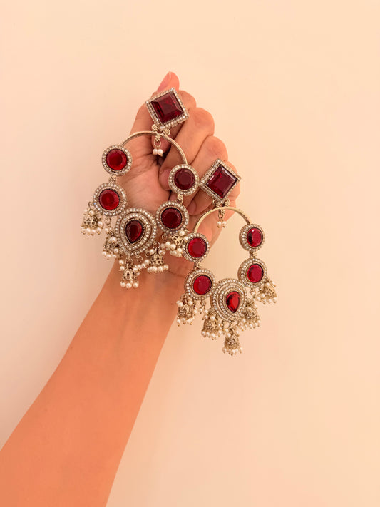Afsheen Danglers D136 Red