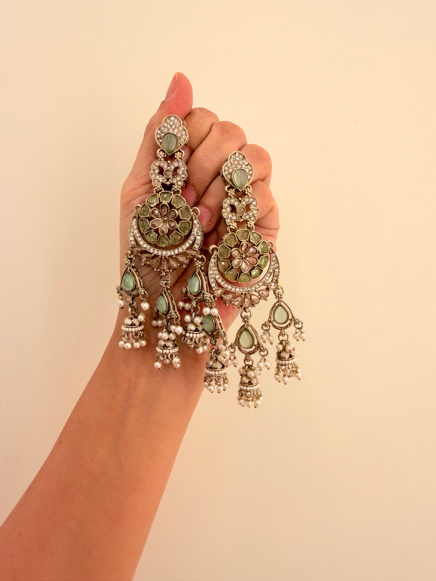 Gulbarg Chandbali D133 Sea Green