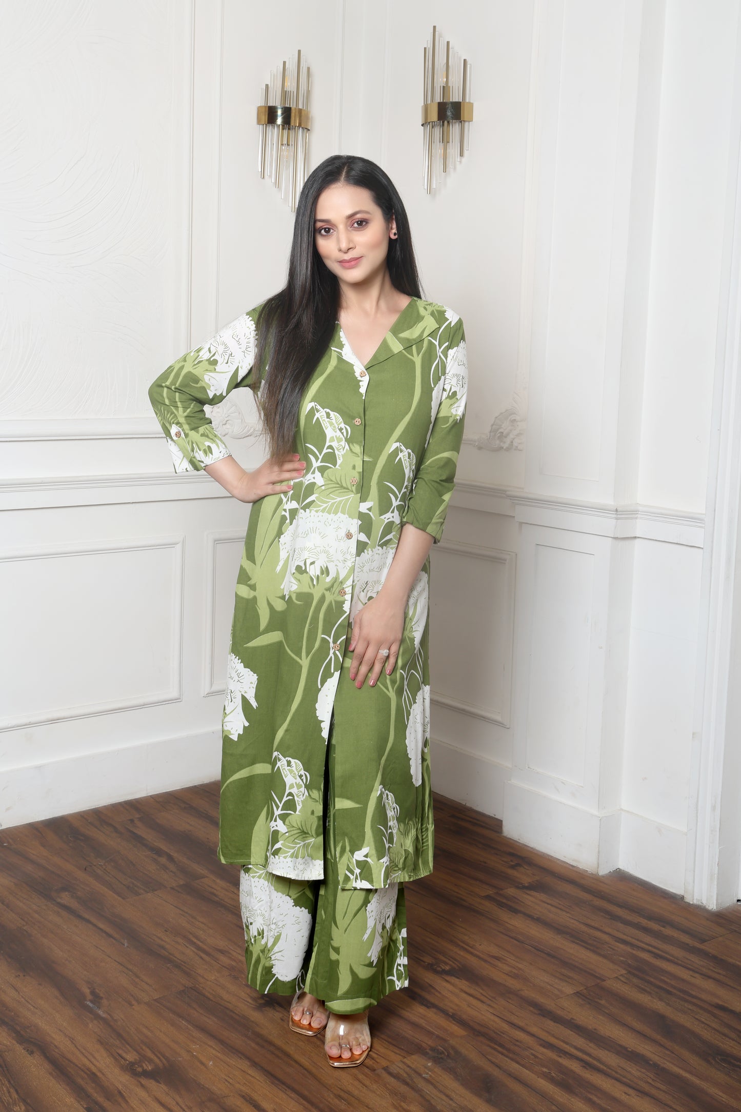 Green Bloom Co-ord set