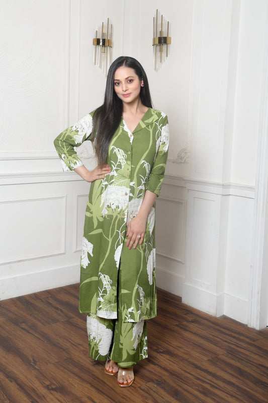 Green Bloom Co-ord set
