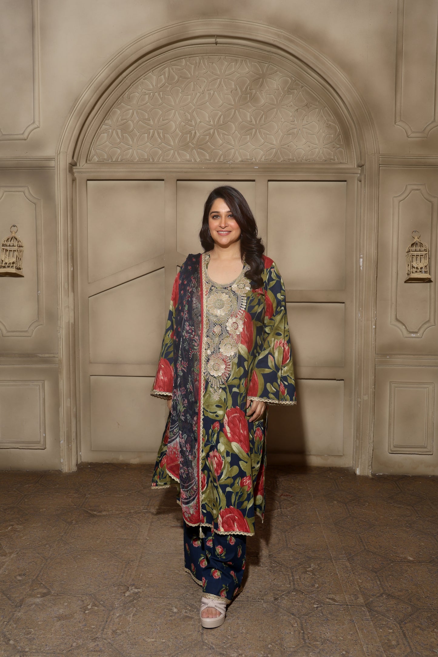 Gul Noir Blue Kurta Set