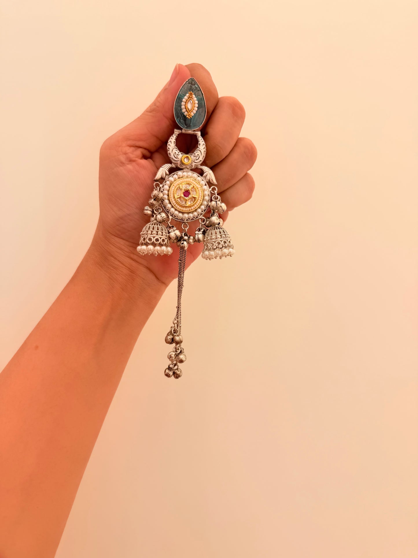 Noorvi Tassels turquoise stone