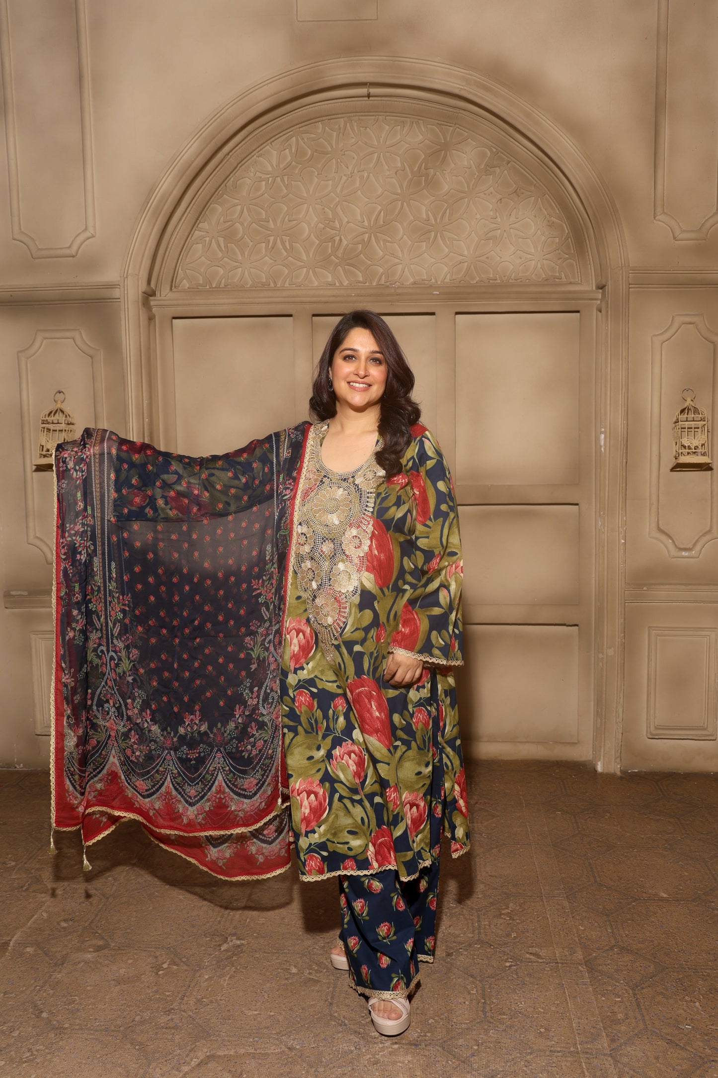 Gul Noir Blue Kurta Set