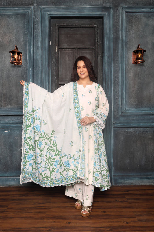 Gulshan-e-Noor (Blue Flowers)