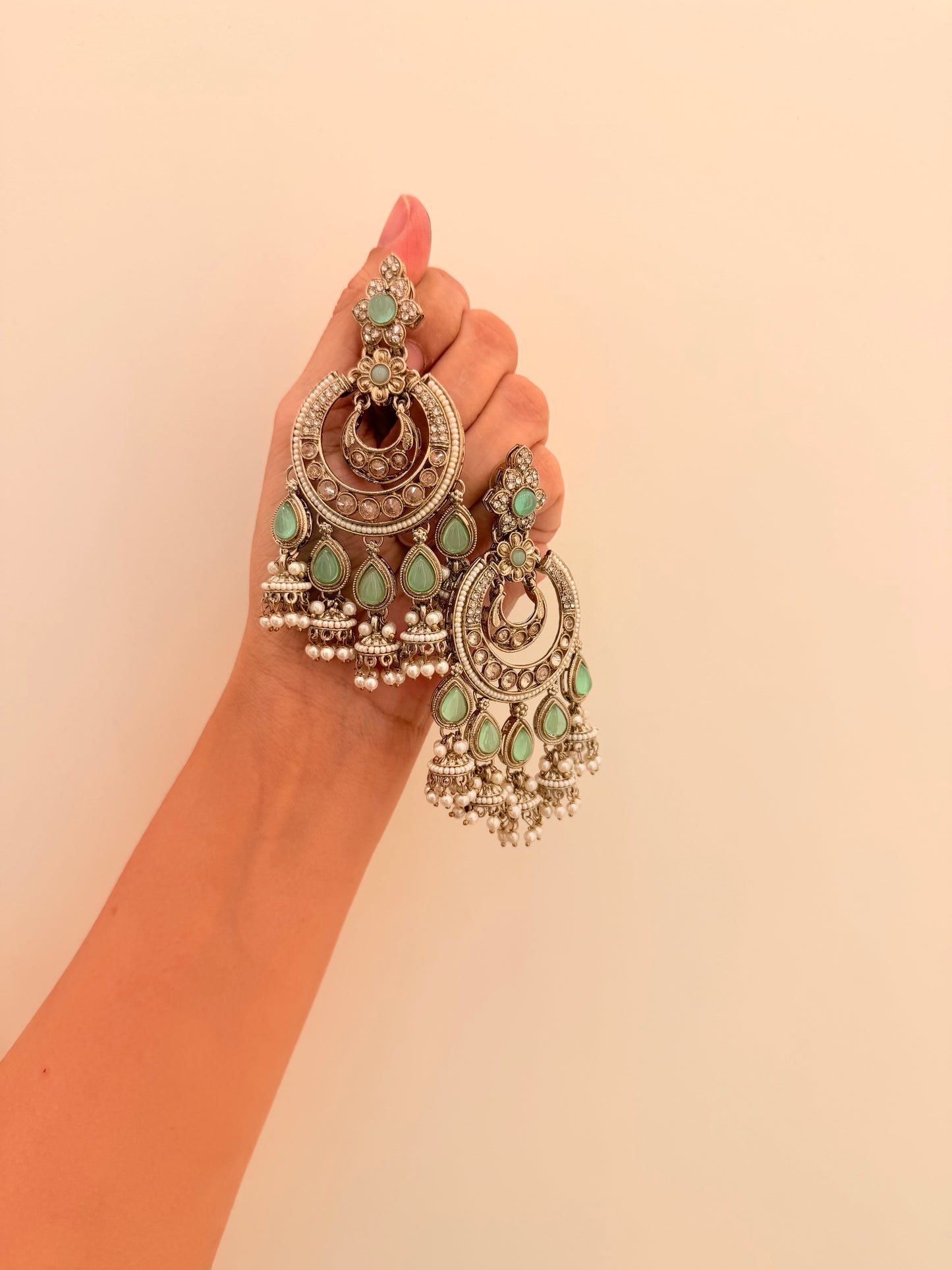 Mahrooh Chandbali D130 Sea Green