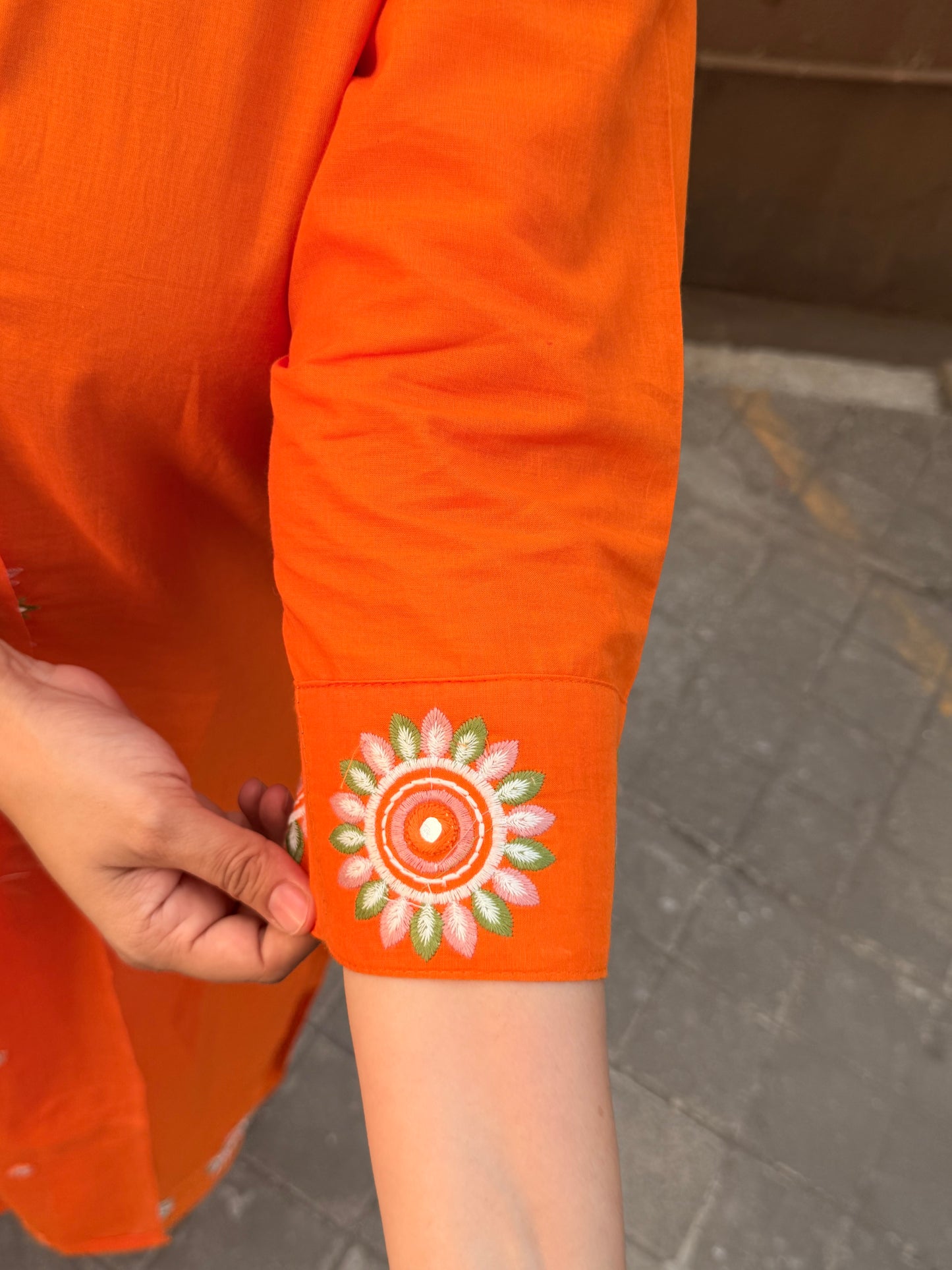 The Circle Motiff Set Orange