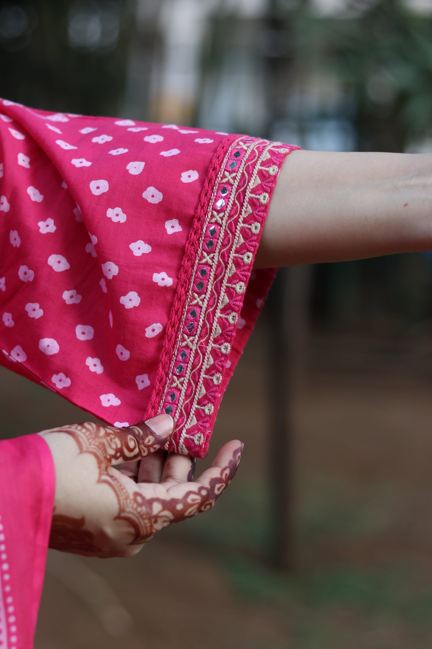 Bandhani Vibe- Hot Pink