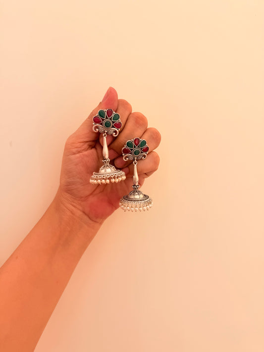 Rehza Drops Green & Pink