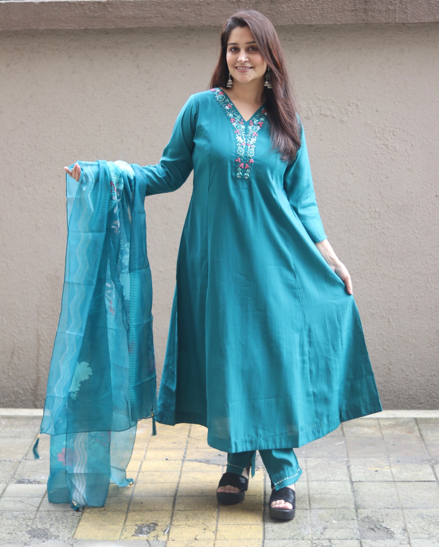 Morpankh Aqua Elegance Kurta set