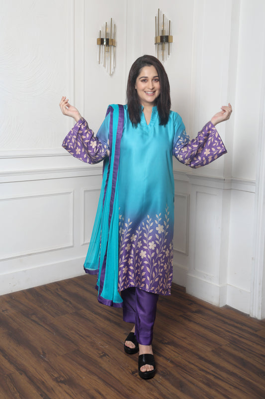 Aqua Charm Kurta Set