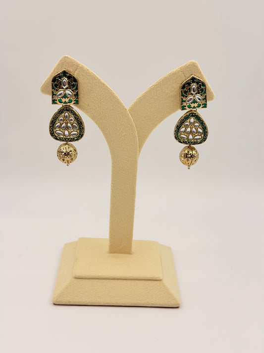 Noir Kundan Green d49