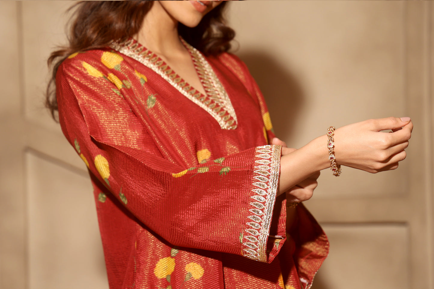 Noor-E-Bahar Red Set