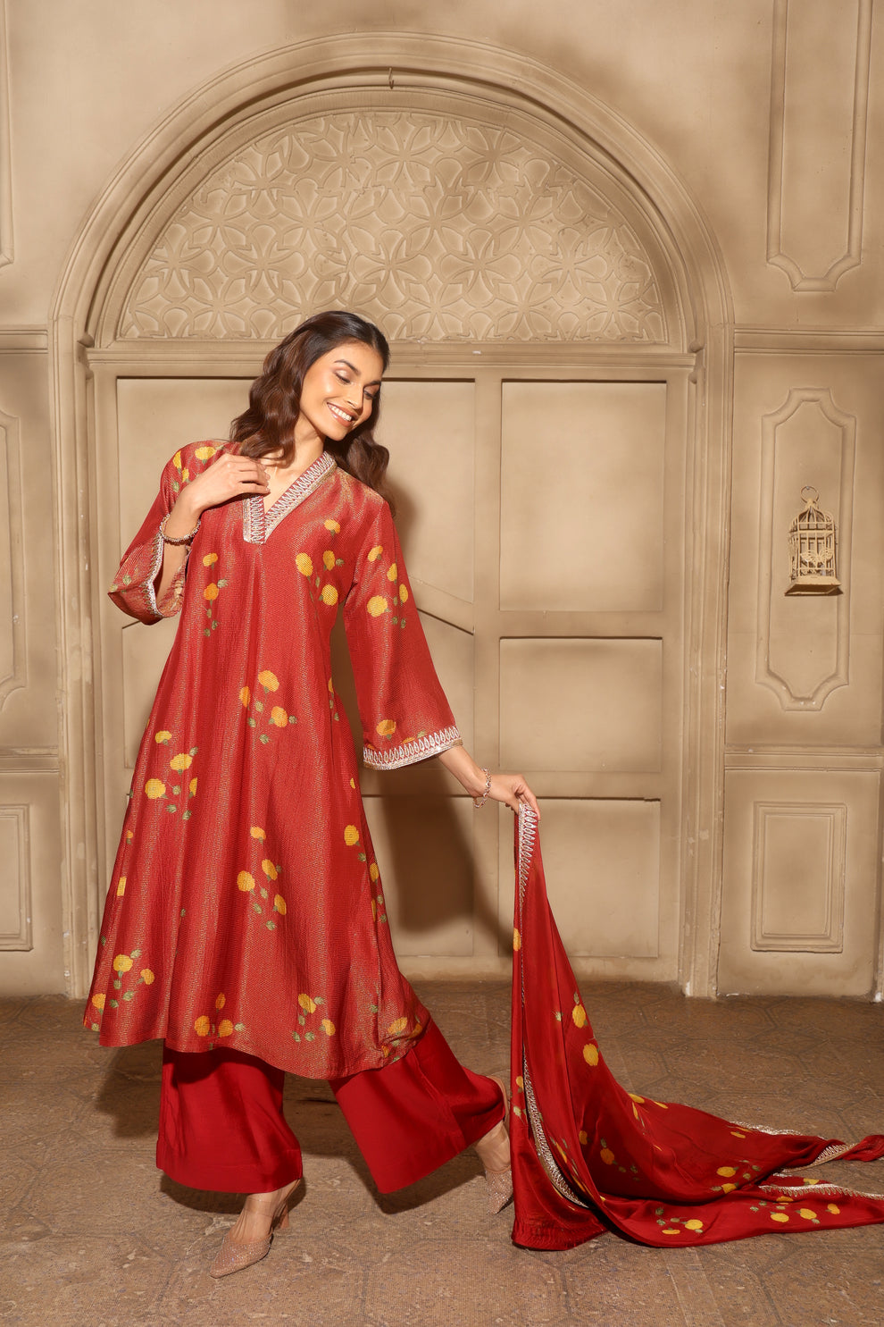 Noor-E-Bahar Red Set – Label DKI