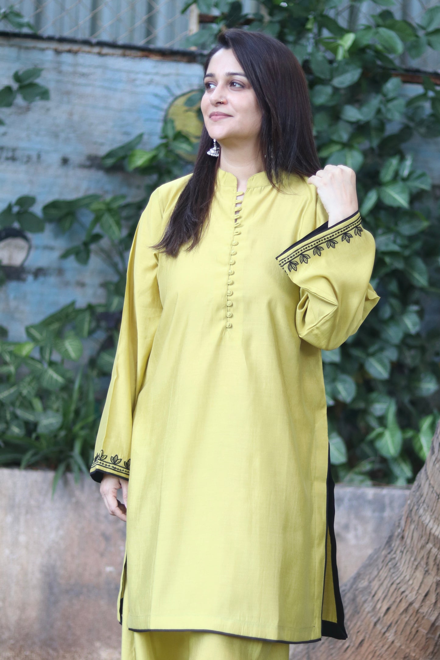 Classic Allure Mustard Farshi Salwaar Kurta set