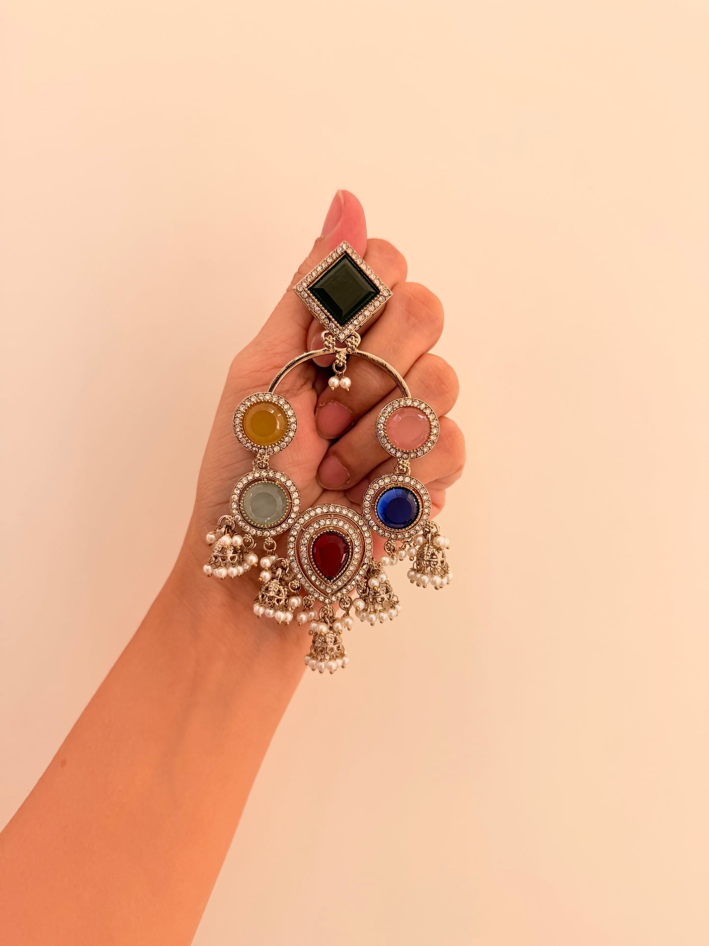 Afsheen Danglers D136 Dark Multi