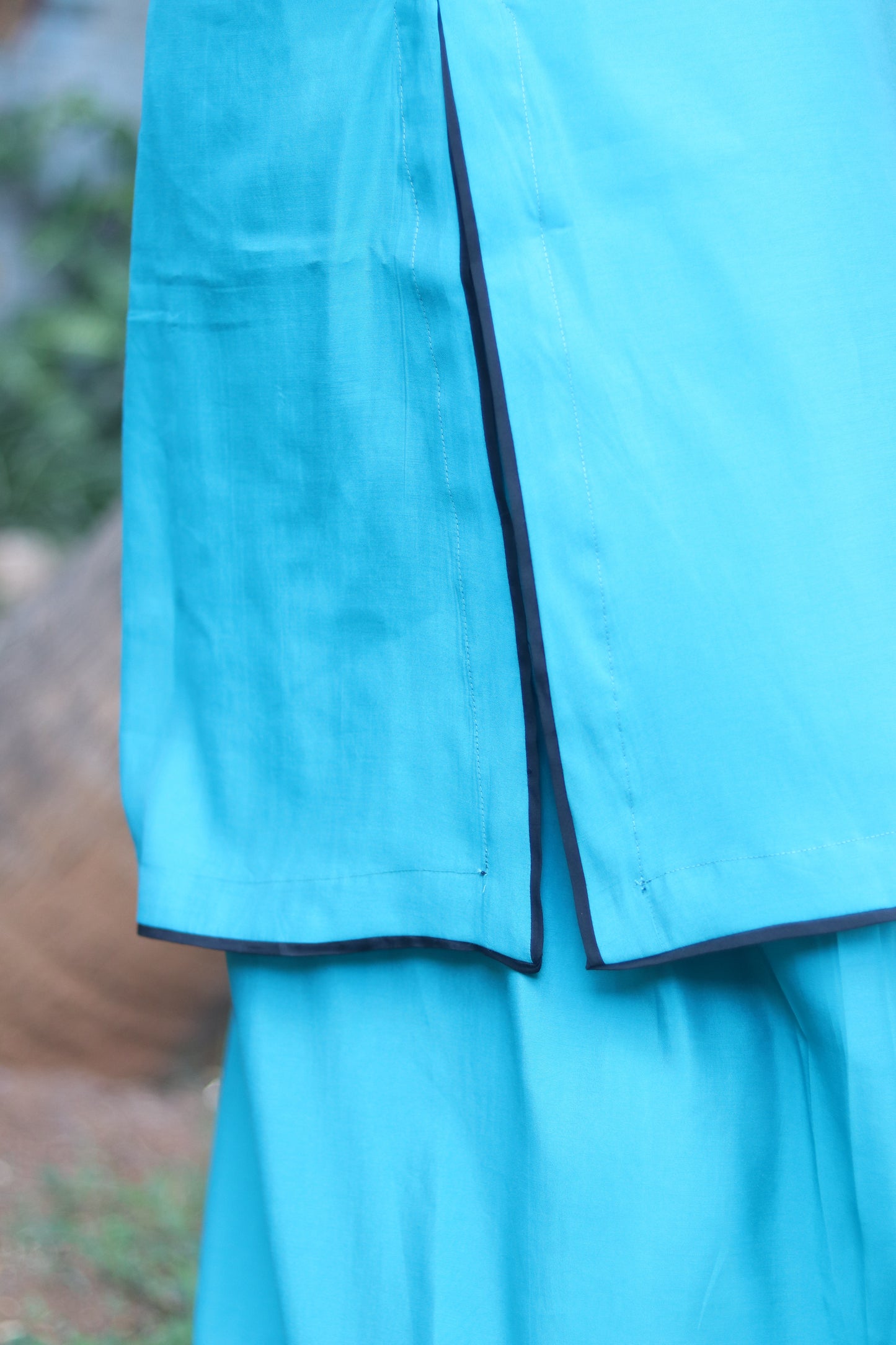 Classic Allure Turquoise Farshi Salwaar Kurta Set