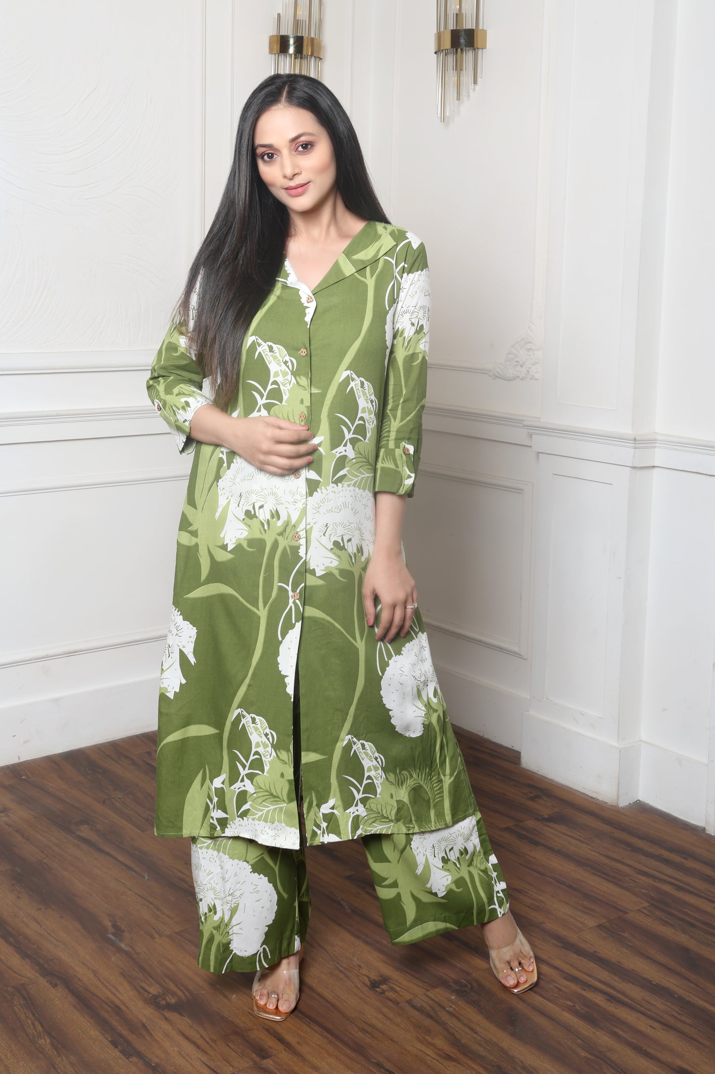 Green Bloom Co-ord set