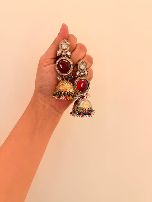 Zaraf Jhumka Multi d18