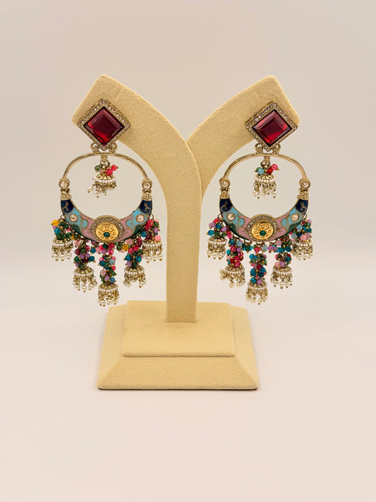 Ziyana d4 Multi with Red Stone