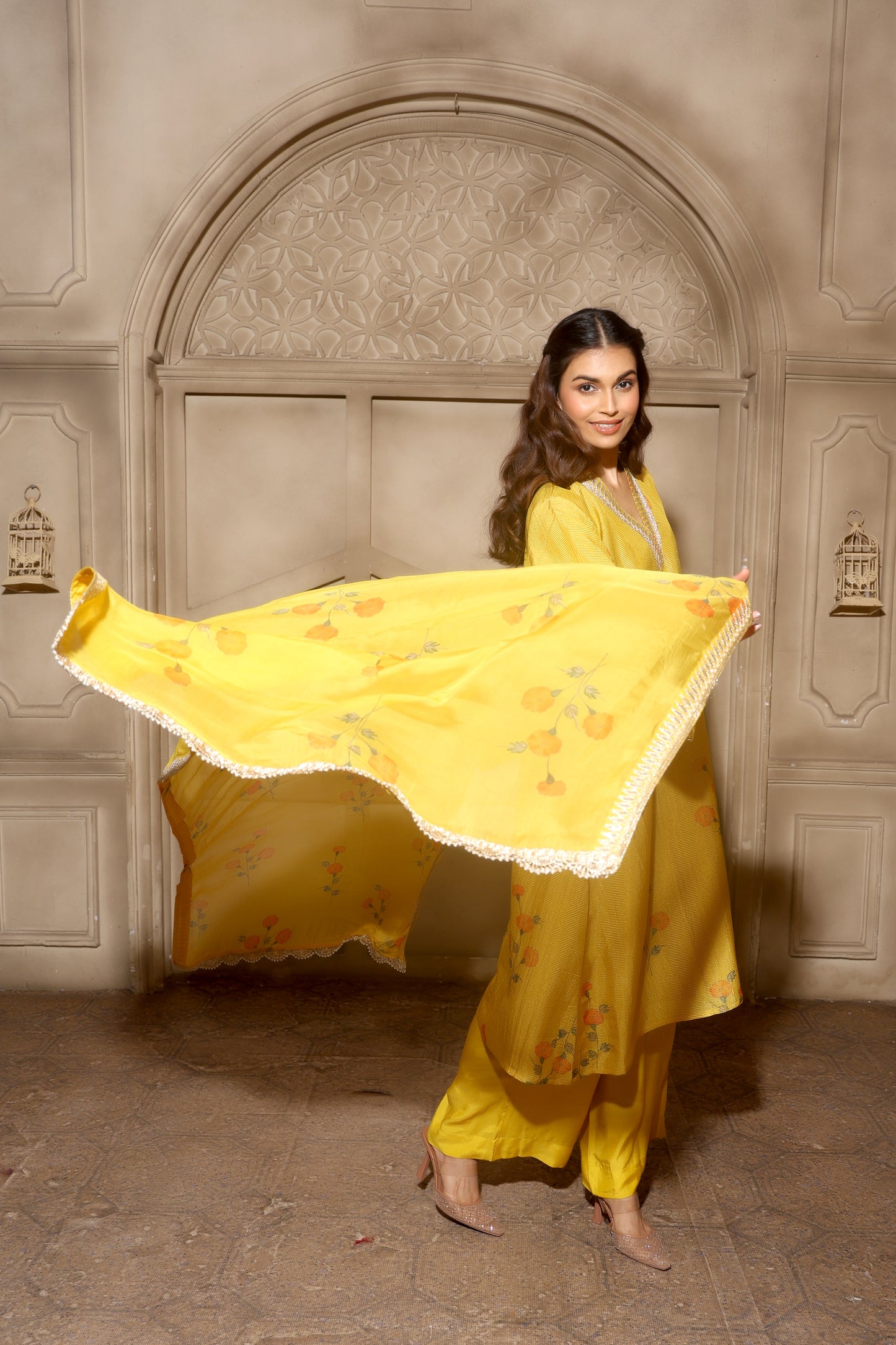 Noor-E-Bahar Yellow Set