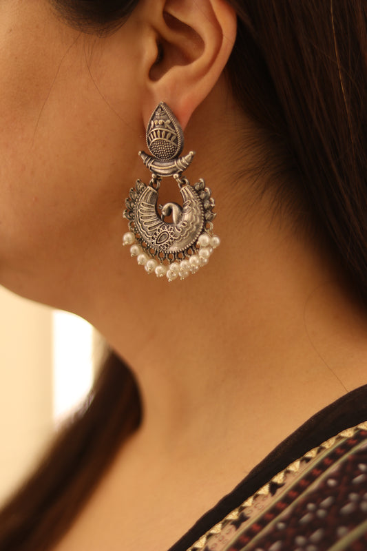 Peacock Jhumka D56