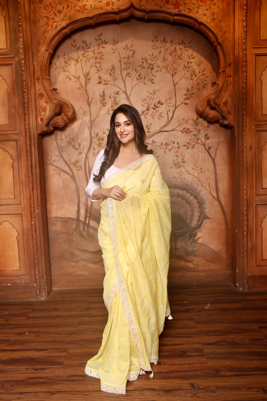 Sunlit Saaz Saree With Blouse piece