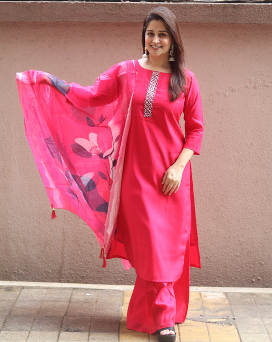 Blooming Pink Kurta set