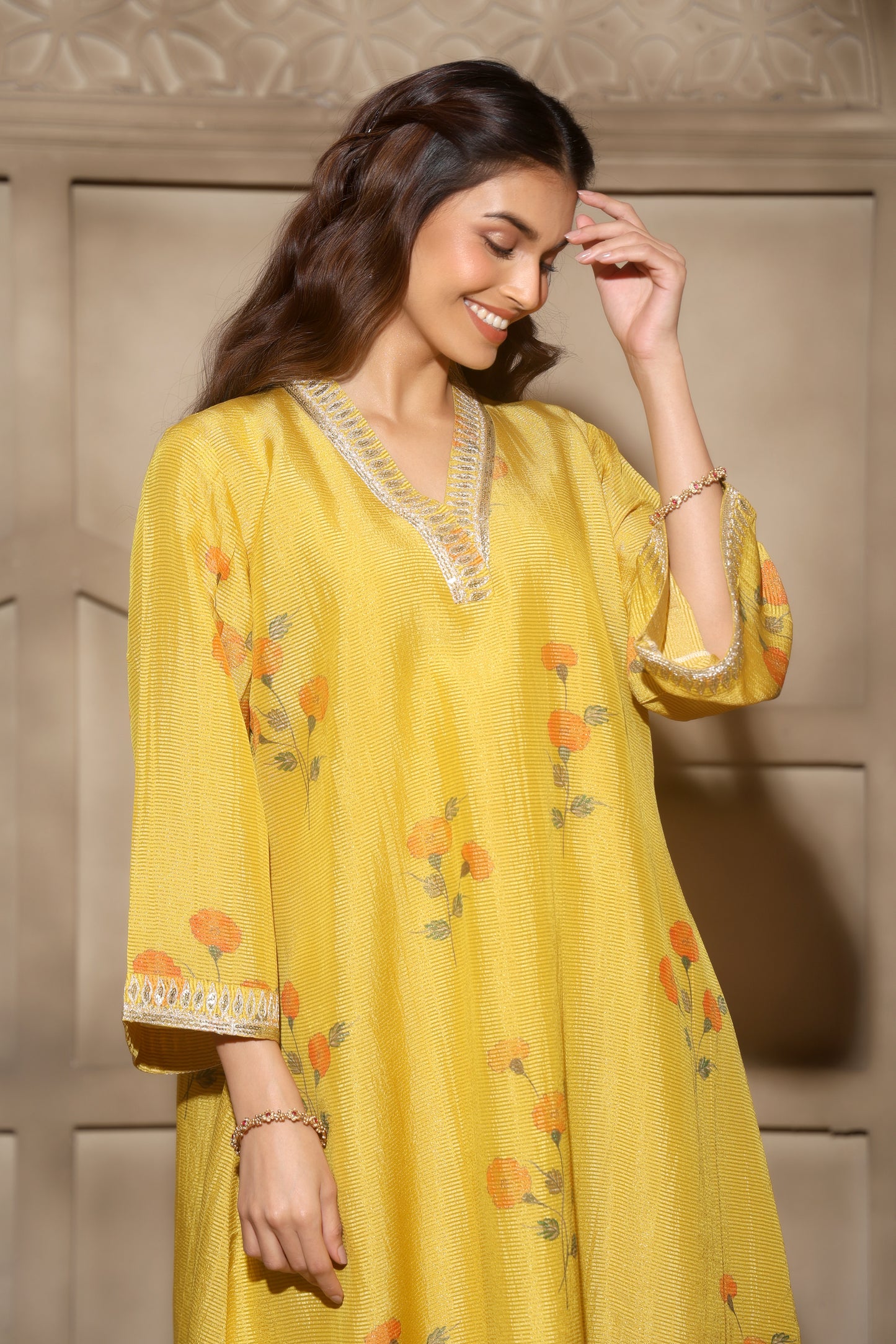 Noor-E-Bahar Yellow Set