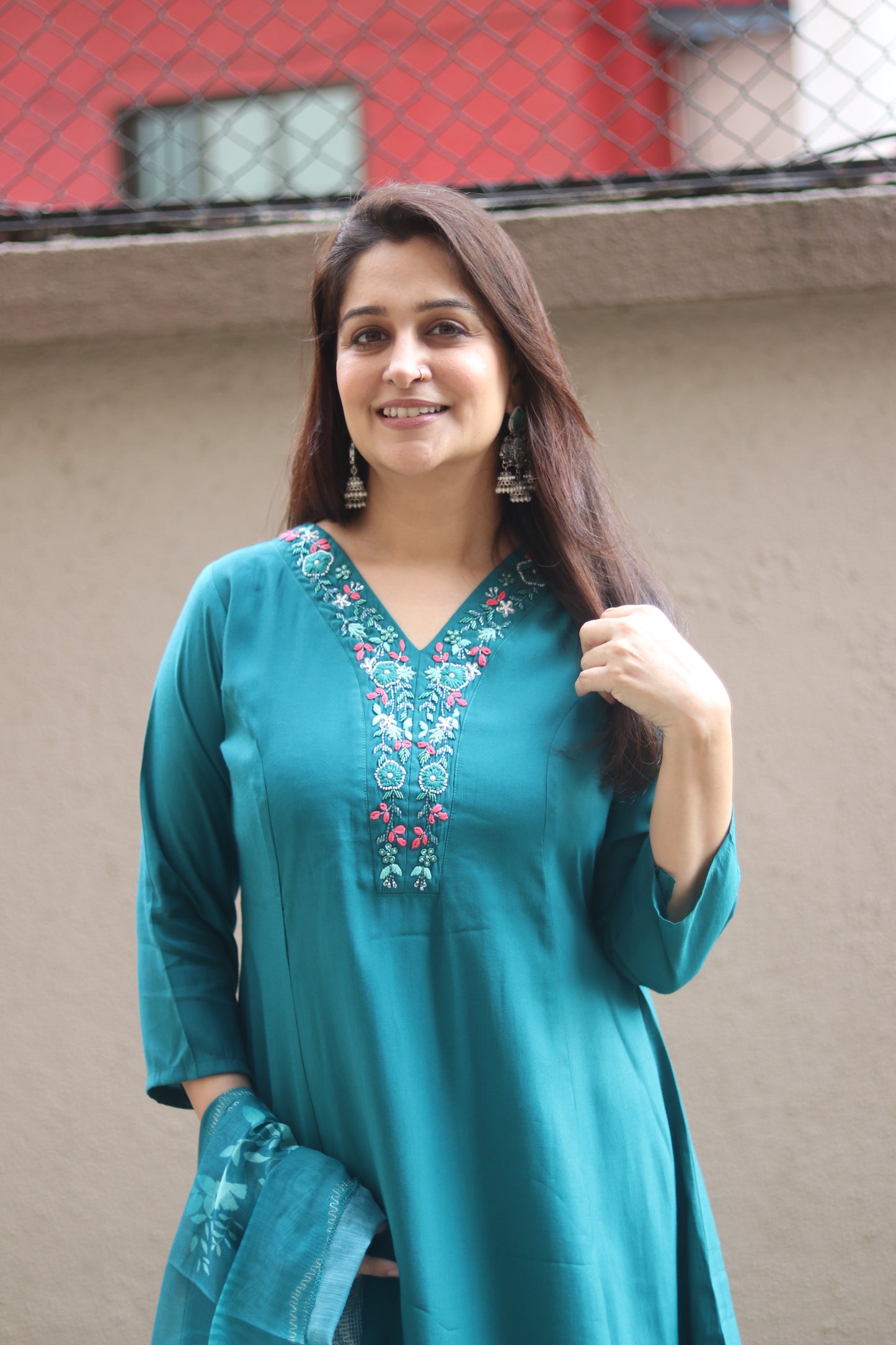 Morpankh Aqua Elegance Kurta set