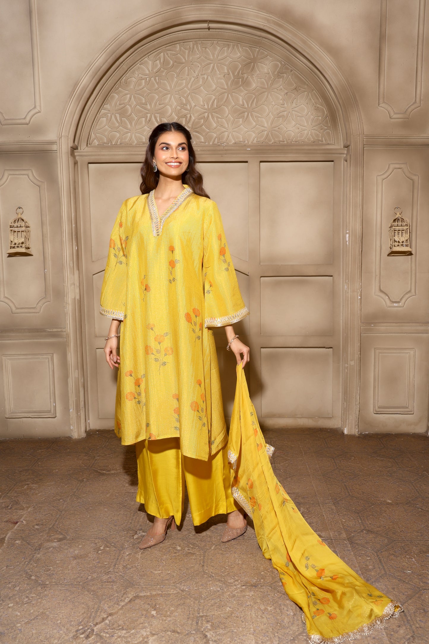Noor-E-Bahar Yellow Set