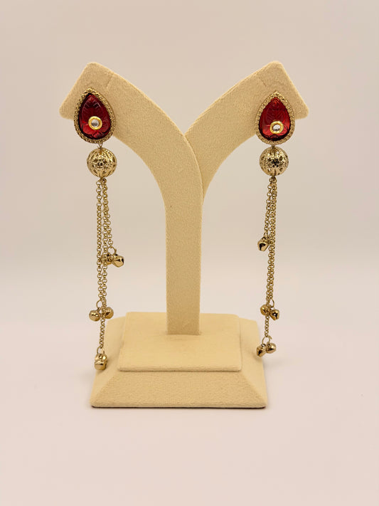 Sunehri Chains Red d46