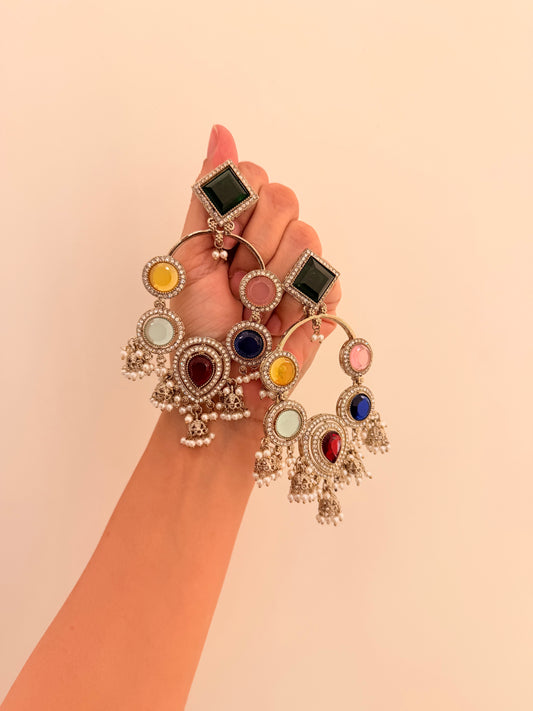 Afsheen Danglers D136 Dark Multi