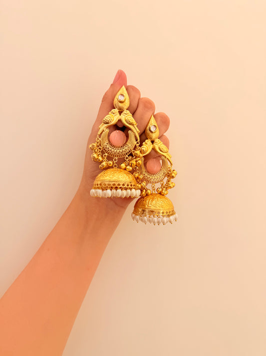 Zarnika Jhumka Pink