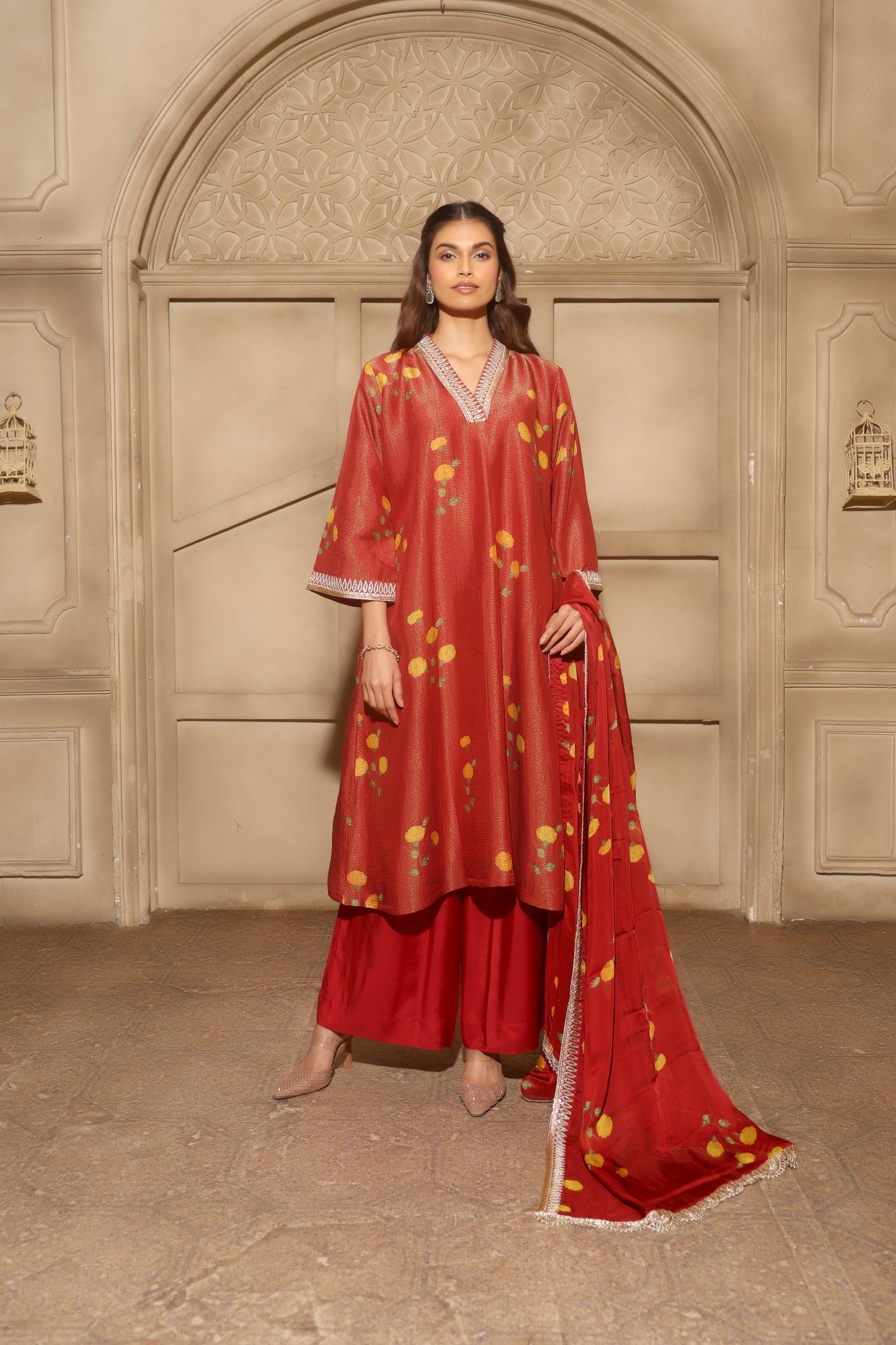 Noor-E-Bahar Red Set