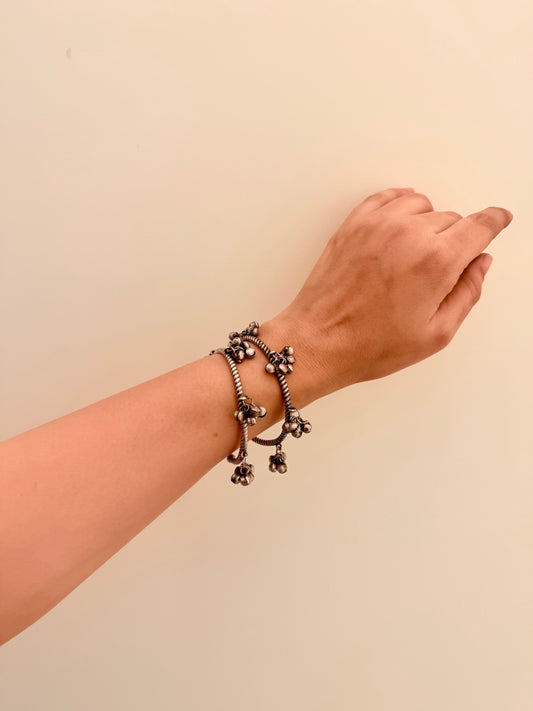 Oxidised Jhanak Bangles (Pair of 2)
