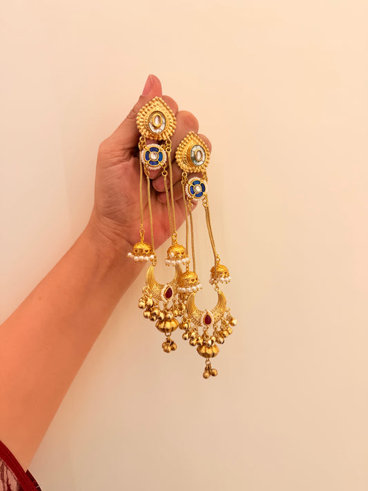 Zehra Blue & Red Stone